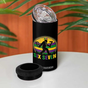 Mardi Gras Bigfoot 4 in 1 Can Cooler Tumbler Funny Six Seven Meme Carnival Trendy TS14 Print Your Wear