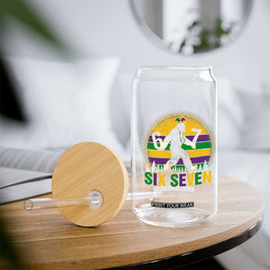 Mardi Gras Bigfoot Glass Can Funny Six Seven Meme Carnival Trendy TS14 Print Your Wear