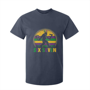 Mardi Gras Bigfoot T Shirt For Kid Funny Six Seven Meme Carnival Trendy TS14 Navy Print Your Wear