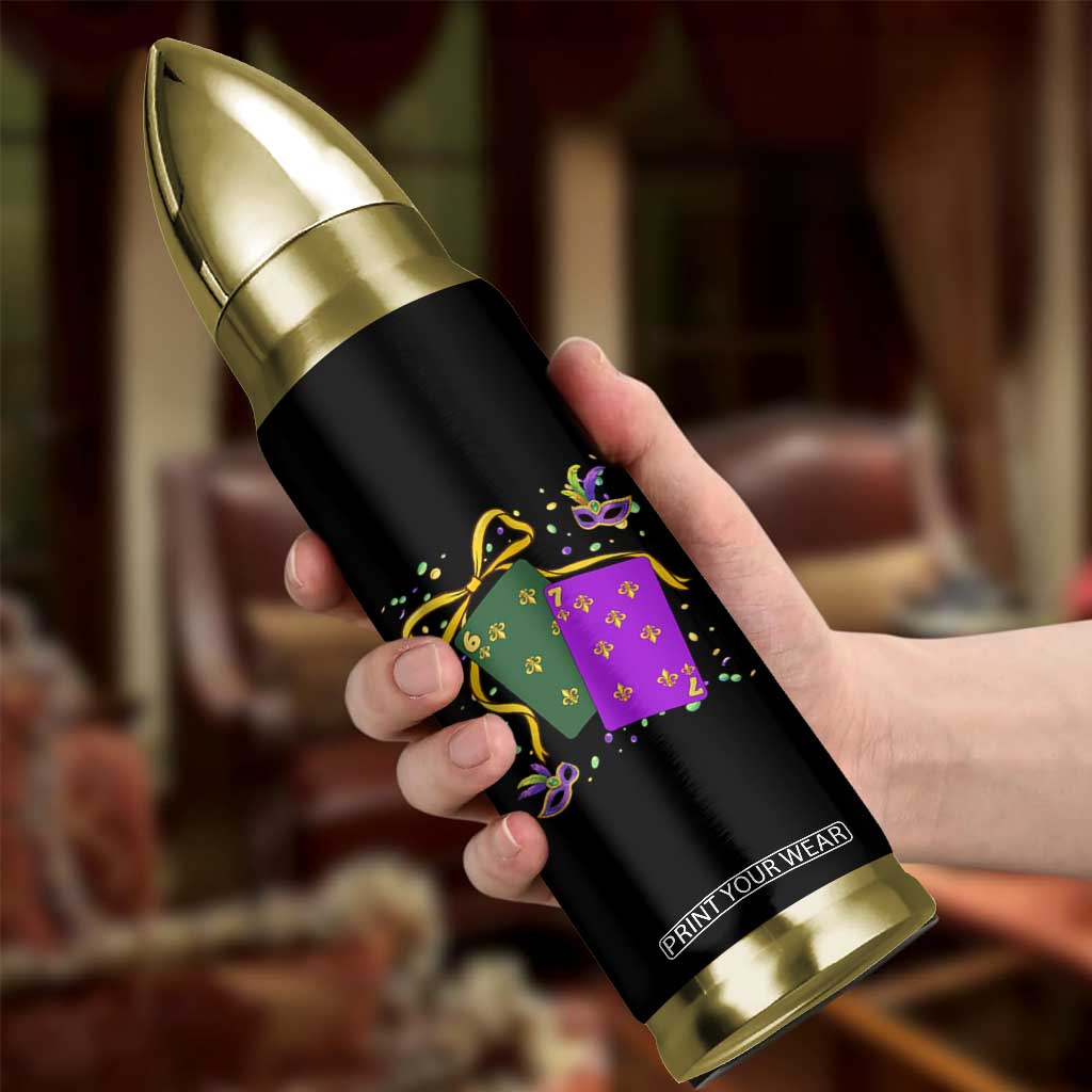 67 Mardi Gras Bullet Tumbler Funny Six Seven Playing Cards Meme TS14 Print Your Wear
