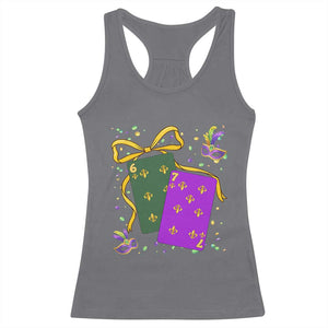 67 Mardi Gras Racerback Tank Top Funny Six Seven Playing Cards Meme TS14 Charcoal Print Your Wear