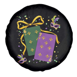 67 Mardi Gras Spare Tire Cover Funny Six Seven Playing Cards Meme TS14 Print Your Wear