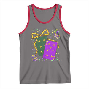 67 Mardi Gras Tank Top Funny Six Seven Playing Cards Meme TS14 Deep Heather Red Print Your Wear