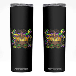 Mardi Gras Queen Skinny Tumbler Messy Pun Carnival Party TS14 Black Print Your Wear