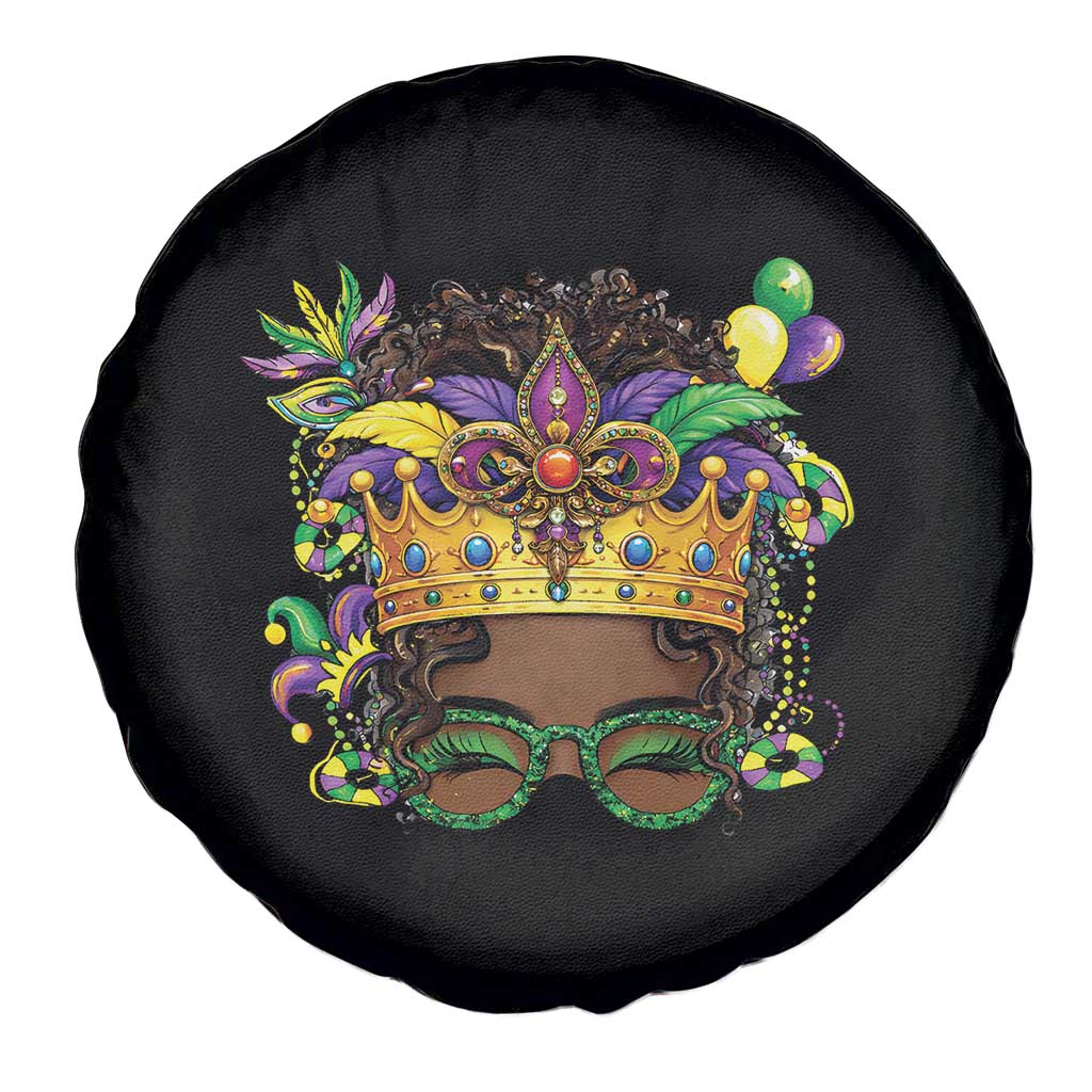 Mardi Gras Queen Spare Tire Cover Messy Pun Carnival Party TS14 Print Your Wear