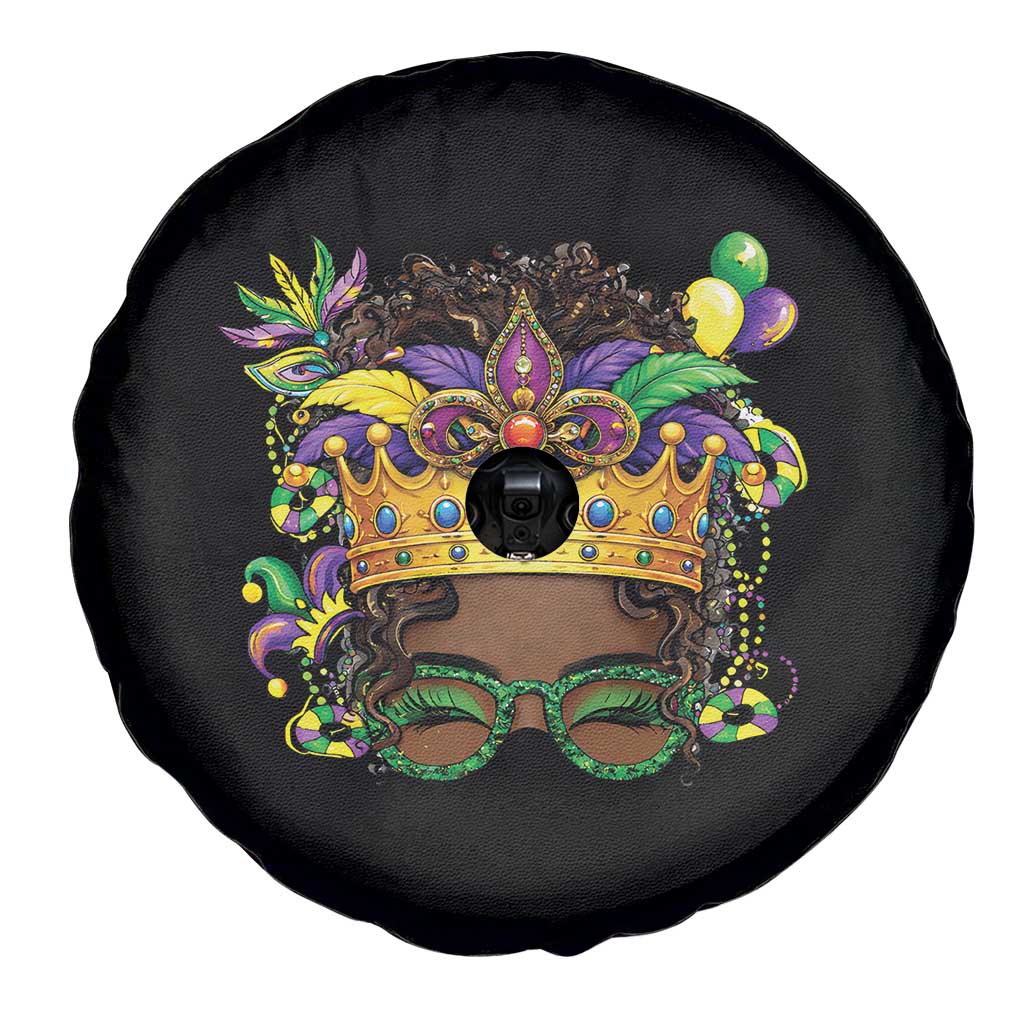 Mardi Gras Queen Spare Tire Cover Messy Pun Carnival Party TS14 Print Your Wear