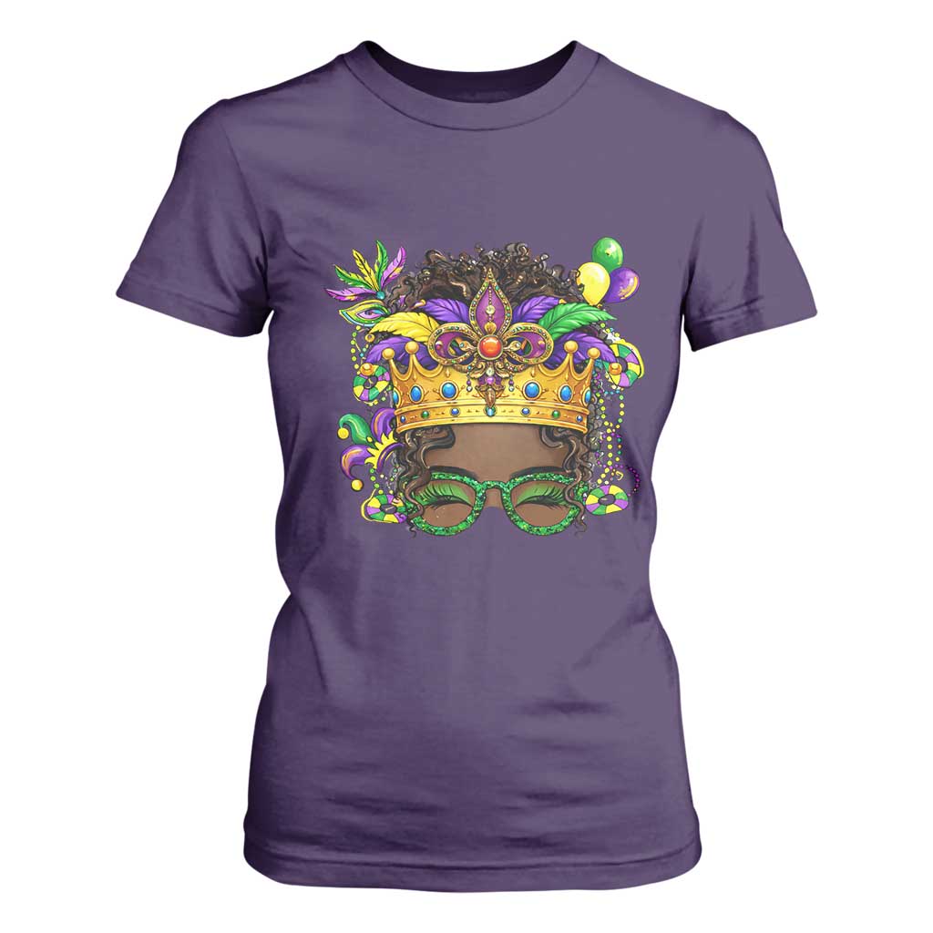 Mardi Gras Queen T Shirt For Women Messy Pun Carnival Party TS14 Purple Print Your Wear