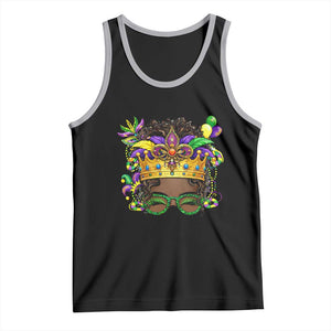 Mardi Gras Queen Tank Top Messy Pun Carnival Party TS14 Black Athletic Heather Print Your Wear
