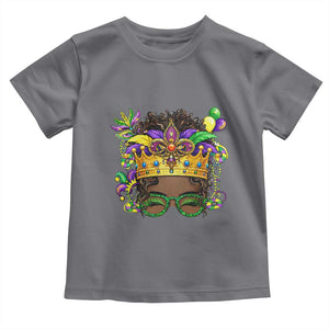 Mardi Gras Queen Toddler T Shirt Messy Pun Carnival Party TS14 Charcoal Print Your Wear