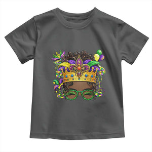 Mardi Gras Queen Toddler T Shirt Messy Pun Carnival Party TS14 Dark Heather Print Your Wear