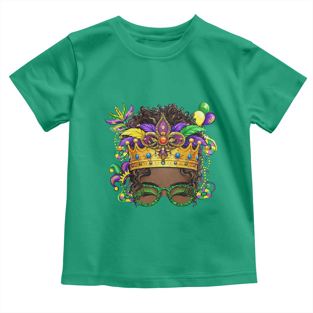 Mardi Gras Queen Toddler T Shirt Messy Pun Carnival Party TS14 Irish Green Print Your Wear