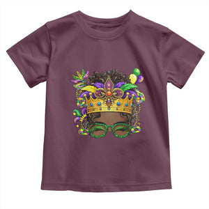 Mardi Gras Queen Toddler T Shirt Messy Pun Carnival Party TS14 Maroon Print Your Wear
