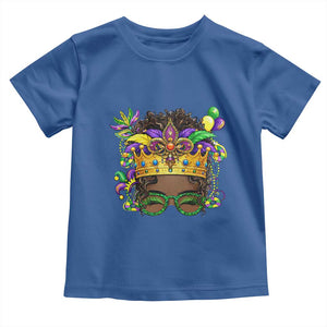 Mardi Gras Queen Toddler T Shirt Messy Pun Carnival Party TS14 Royal Blue Print Your Wear