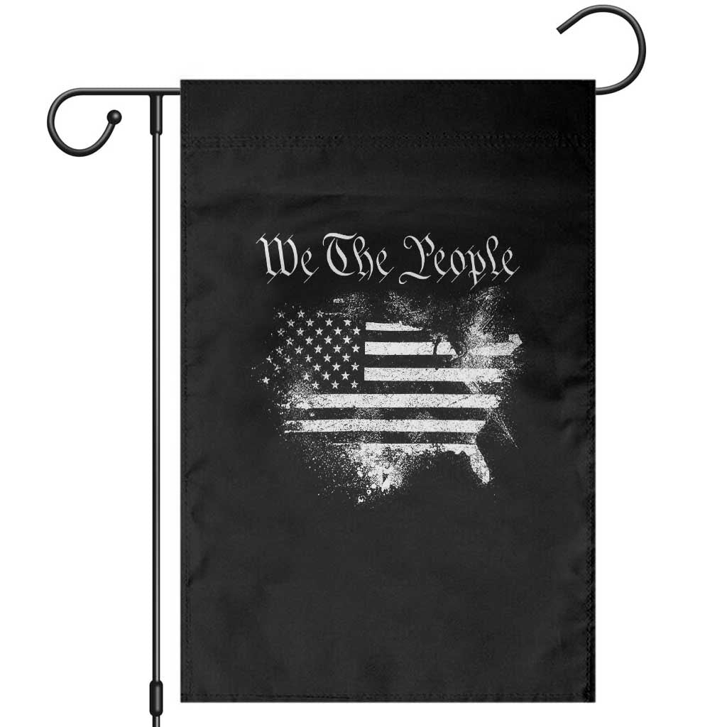We The People Garden Flag Vintage Grunge American Flag 4th of July 1776 TS14 Black Print Your Wear