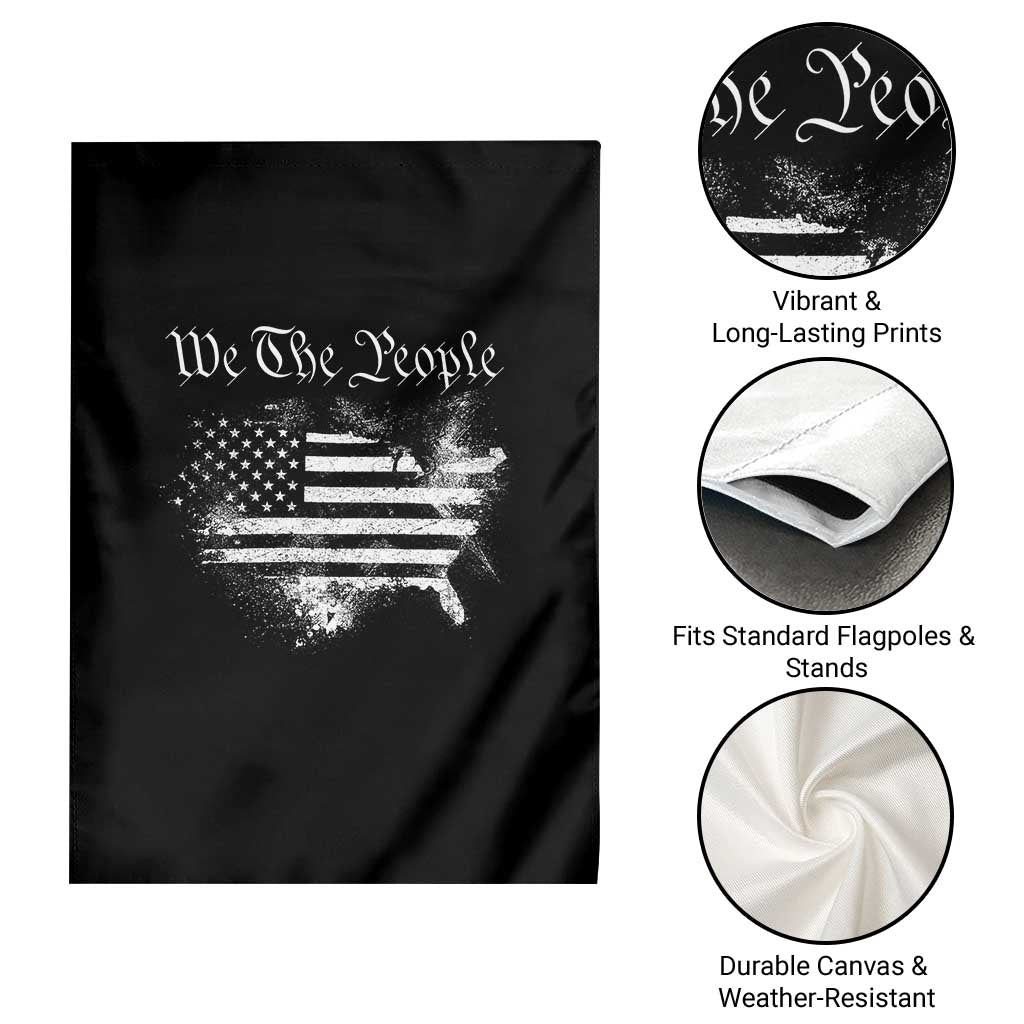 We The People Garden Flag Vintage Grunge American Flag 4th of July 1776 TS14 Print Your Wear
