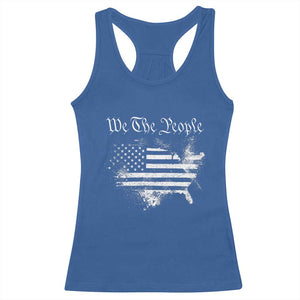 We The People Racerback Tank Top Vintage Grunge American Flag 4th of July 1776 TS14 Royal Blue Print Your Wear