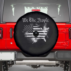 We The People Spare Tire Cover Vintage Grunge American Flag 4th of July 1776 TS14 Black Print Your Wear