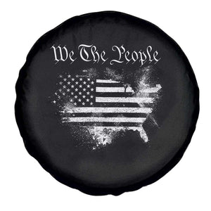 We The People Spare Tire Cover Vintage Grunge American Flag 4th of July 1776 TS14 Print Your Wear