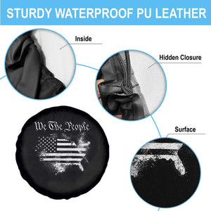 We The People Spare Tire Cover Vintage Grunge American Flag 4th of July 1776 TS14 Print Your Wear