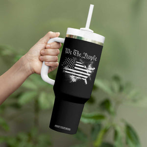 We The People Tumbler With Handle Vintage Grunge American Flag 4th of July 1776 TS14 Print Your Wear