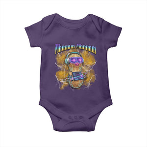 Funny Burnt Peanut Goop Baby Onesie DJ Music Meme TS14 Purple Print Your Wear