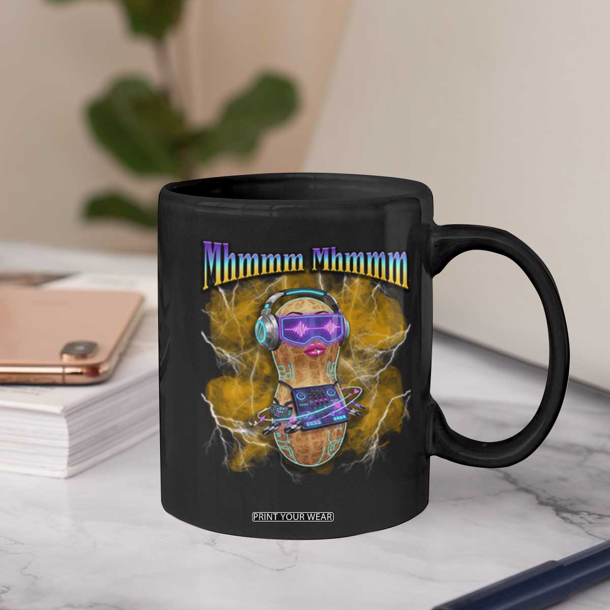 Funny Burnt Peanut Goop Coffee Mug DJ Music Meme TS14 Print Your Wear