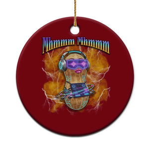 Funny Burnt Peanut Goop Ceramic Ornament DJ Music Meme TS14 1pc Red Print Your Wear