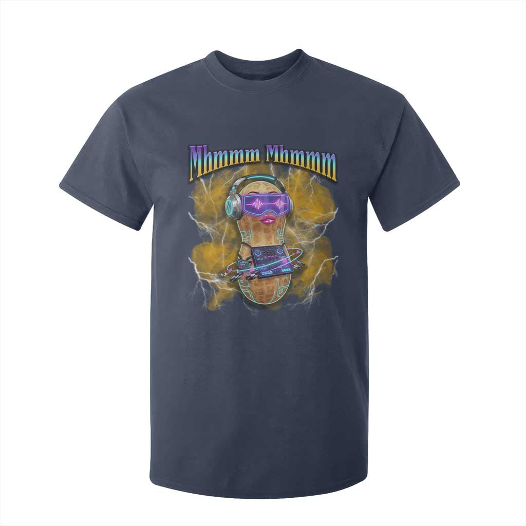 Funny Burnt Peanut Goop T Shirt For Kid DJ Music Meme TS14 Navy Print Your Wear
