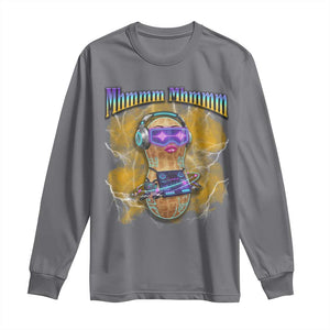 Funny Burnt Peanut Goop Long Sleeve Shirt DJ Music Meme TS14 Charcoal Print Your Wear