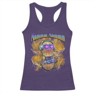 Funny Burnt Peanut Goop Racerback Tank Top DJ Music Meme TS14 Purple Print Your Wear