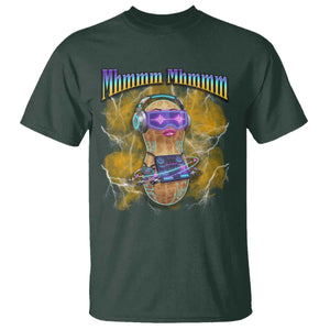 Funny Burnt Peanut Goop T Shirt DJ Music Meme TS14 Dark Forest Green Print Your Wear