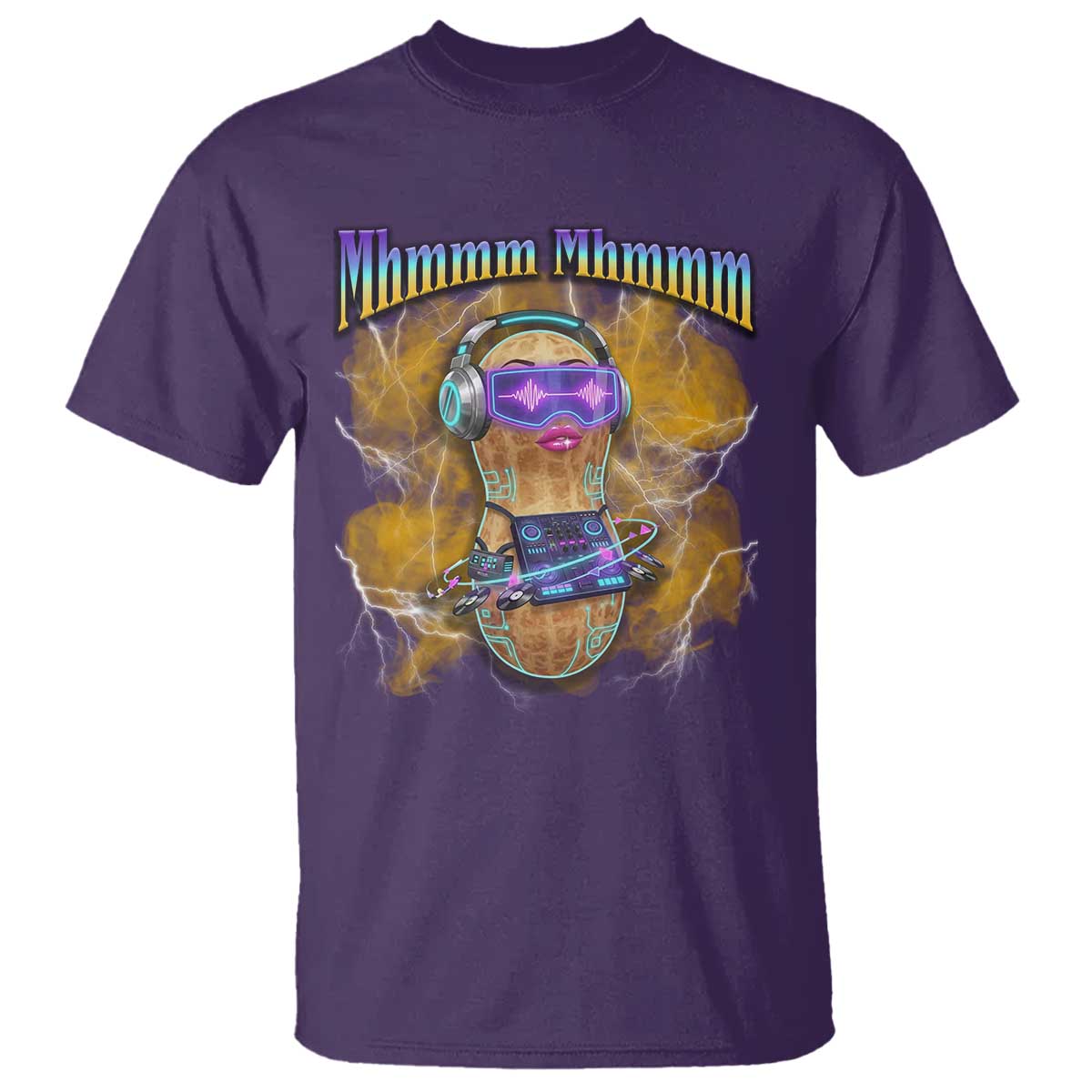 Funny Burnt Peanut Goop T Shirt DJ Music Meme TS14 Purple Print Your Wear