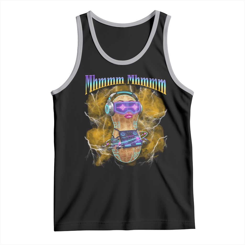 Funny Burnt Peanut Goop Tank Top DJ Music Meme TS14 Black Athletic Heather Print Your Wear