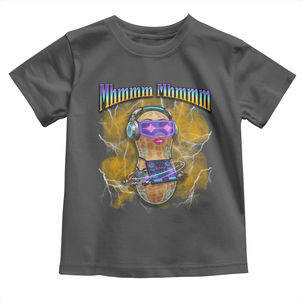 Funny Burnt Peanut Goop Toddler T Shirt DJ Music Meme TS14 Dark Heather Print Your Wear