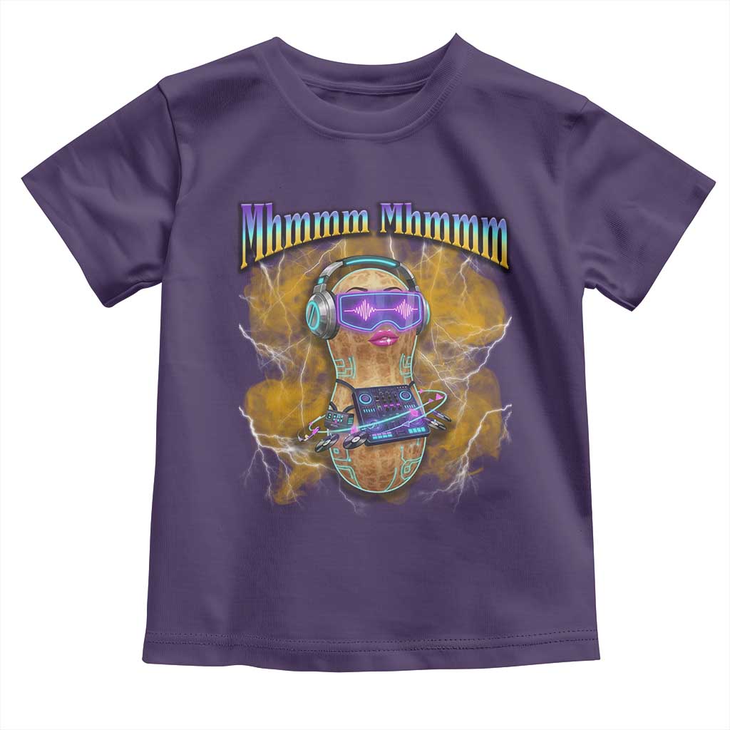 Funny Burnt Peanut Goop Toddler T Shirt DJ Music Meme TS14 Purple Print Your Wear