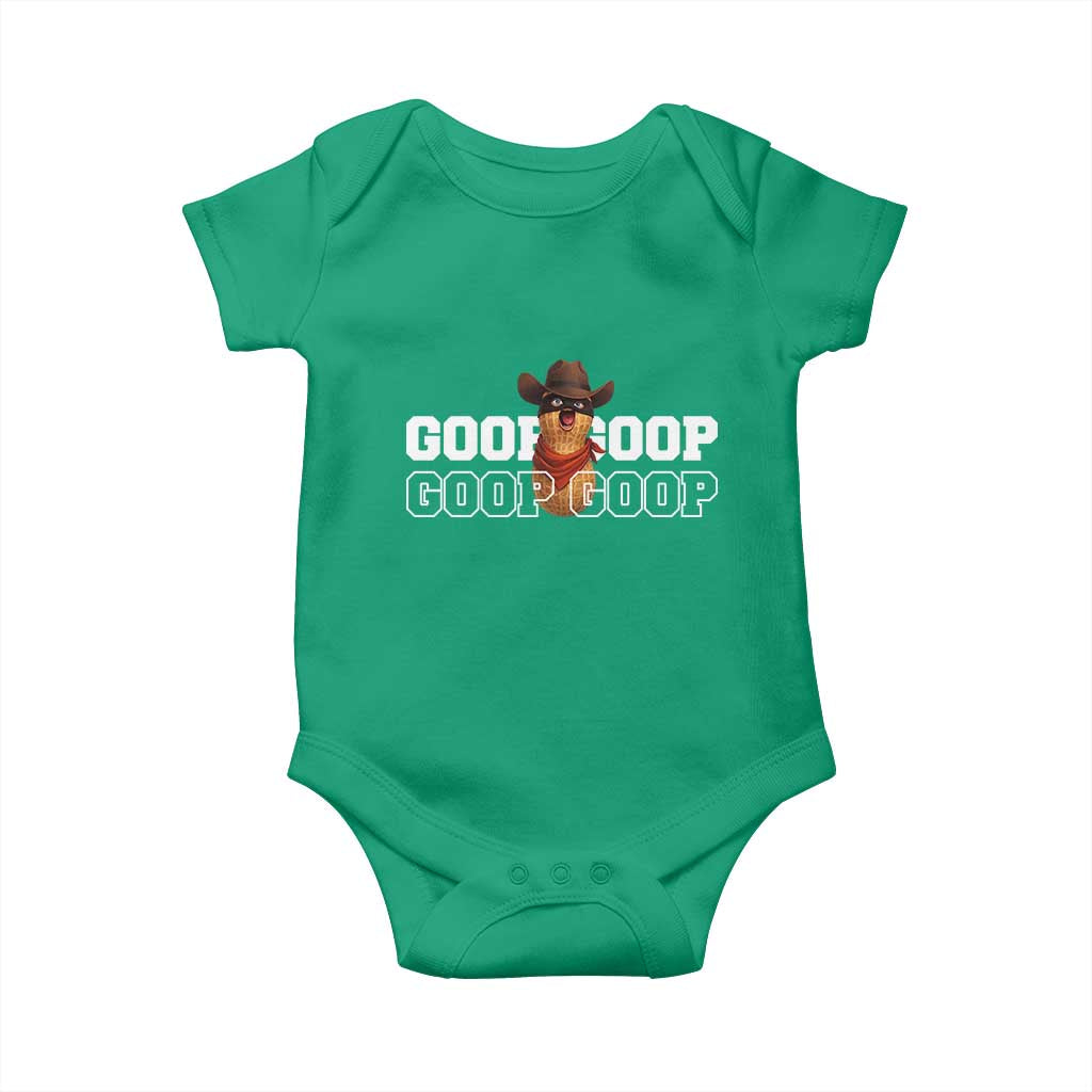 Funny Burnt Peanut Goop Baby Onesie Internet Viral Meme Trendy TS14 Irish Green Print Your Wear