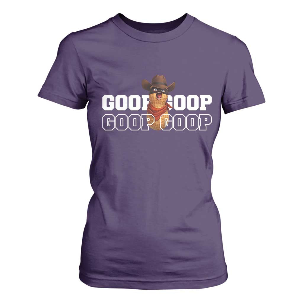 Funny Burnt Peanut Goop T Shirt For Women Internet Viral Meme Trendy TS14 Purple Print Your Wear