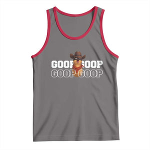 Funny Burnt Peanut Goop Tank Top Internet Viral Meme Trendy TS14 Deep Heather Red Print Your Wear