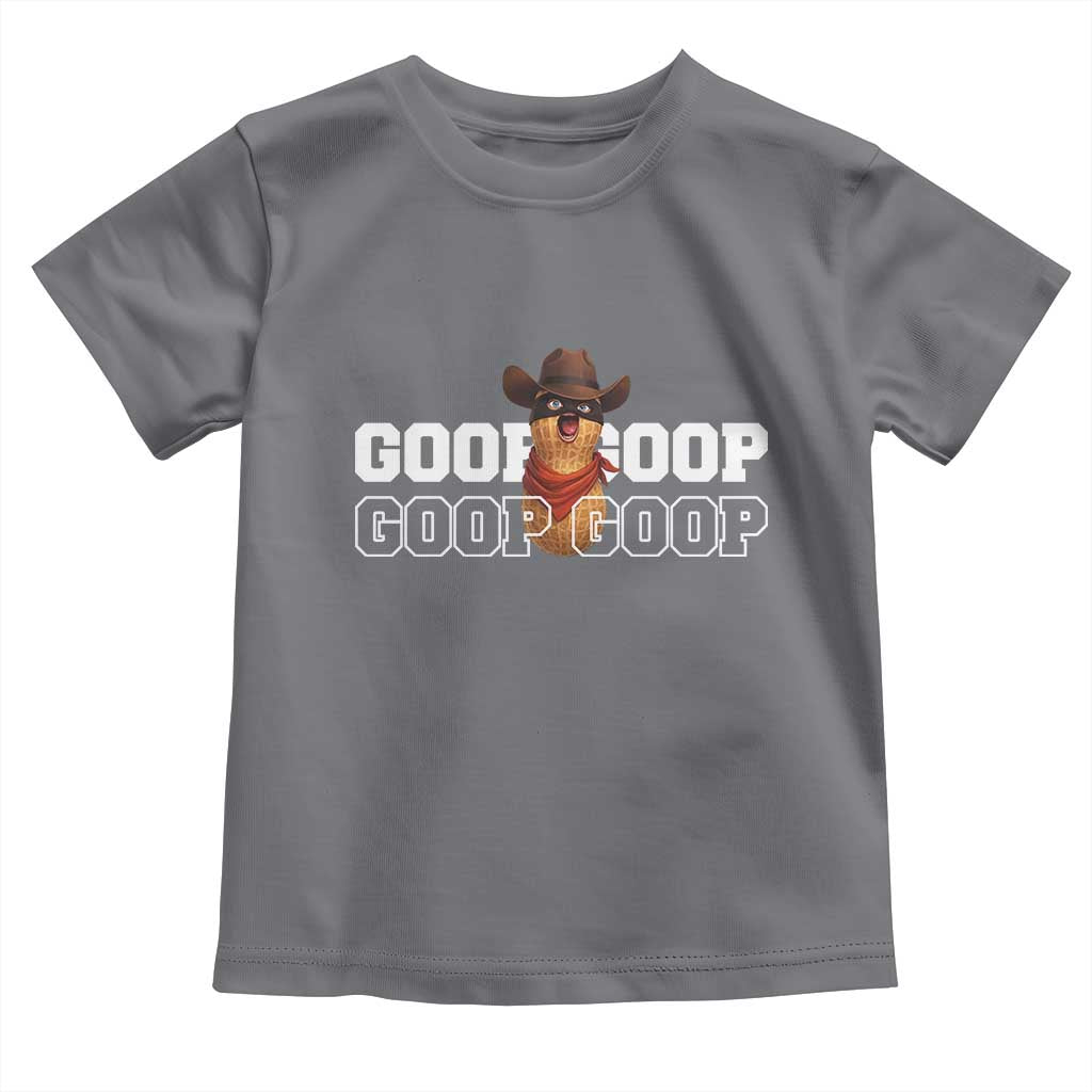 Funny Burnt Peanut Goop Toddler T Shirt Internet Viral Meme Trendy TS14 Charcoal Print Your Wear