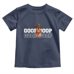 Funny Burnt Peanut Goop Toddler T Shirt Internet Viral Meme Trendy TS14 Navy Print Your Wear