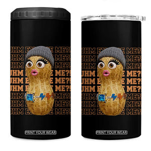 Funny Burnt Peanut Goop 4 in 1 Can Cooler Tumbler Uhm Excuse Me TS14 One Size: 16 oz Black Print Your Wear