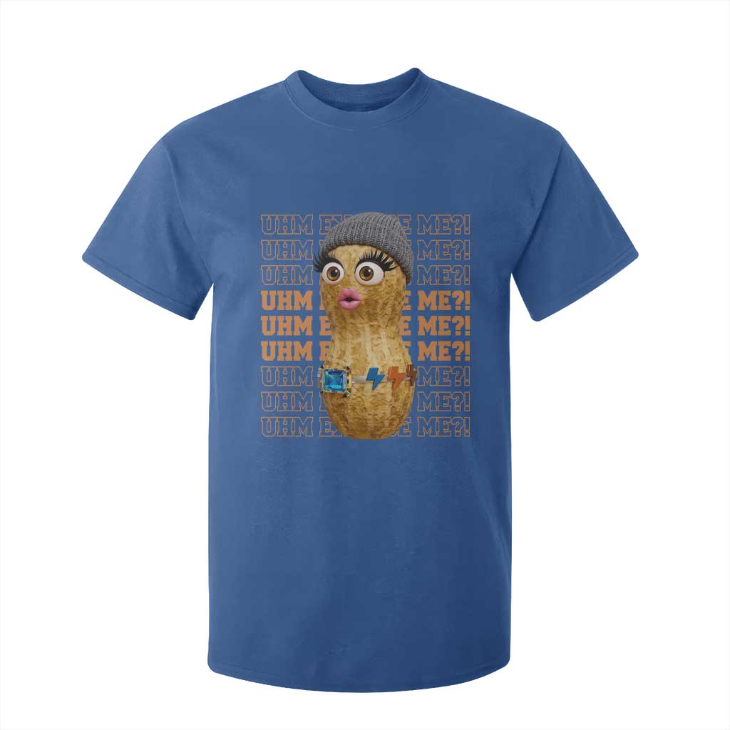 Funny Burnt Peanut Goop T Shirt For Kid Uhm Excuse Me TS14 Royal Blue Print Your Wear