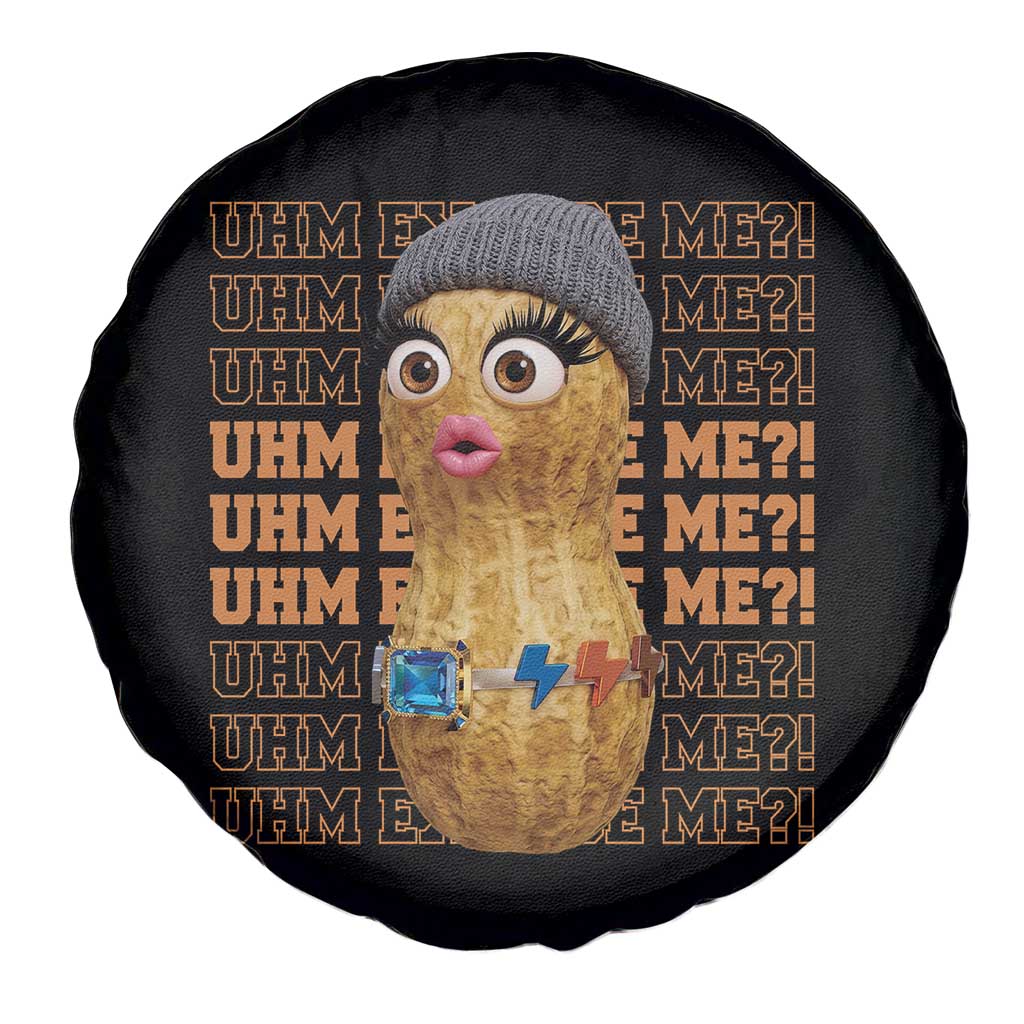 Funny Burnt Peanut Goop Spare Tire Cover Uhm Excuse Me TS14 Print Your Wear