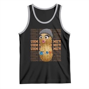 Funny Burnt Peanut Goop Tank Top Uhm Excuse Me TS14 Black Athletic Heather Print Your Wear