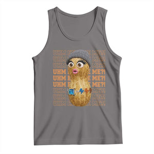 Funny Burnt Peanut Goop Tank Top Uhm Excuse Me TS14 Deep Heather Print Your Wear
