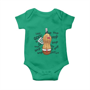 Funny Burnt Peanut Baby Onesie Goop Bungulato Homage TS14 Irish Green Print Your Wear
