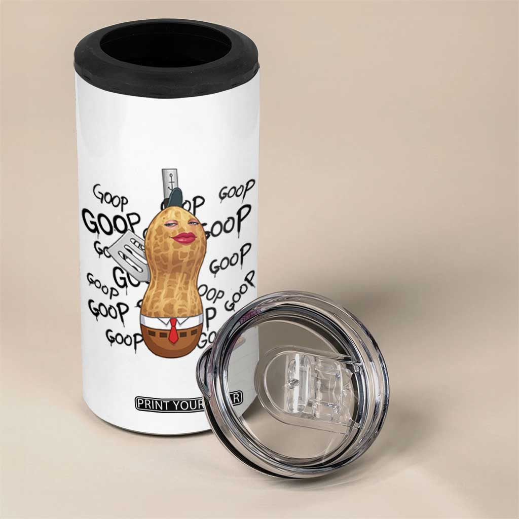 Funny Burnt Peanut 4 in 1 Can Cooler Tumbler Goop Bungulato Homage TS14 Print Your Wear