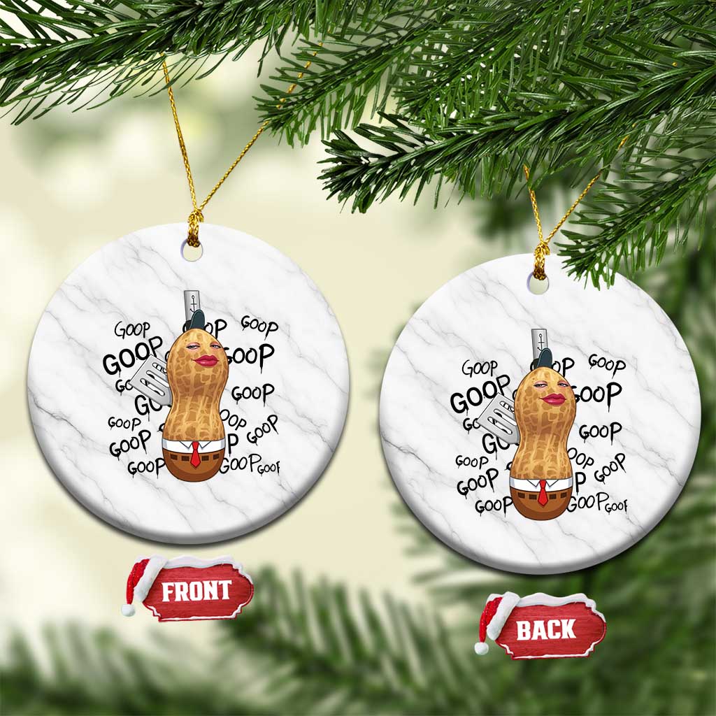 Funny Burnt Peanut Ceramic Ornament Goop Bungulato Homage TS14 1pc White Marble Print Your Wear