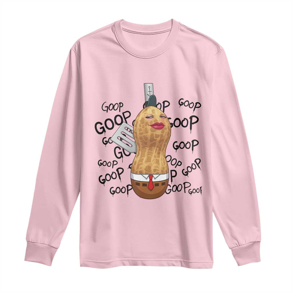 Funny Burnt Peanut Long Sleeve Shirt Goop Bungulato Homage TS14 Light Pink Print Your Wear