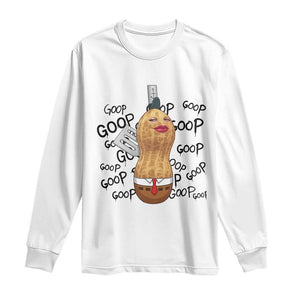 Funny Burnt Peanut Long Sleeve Shirt Goop Bungulato Homage TS14 White Print Your Wear